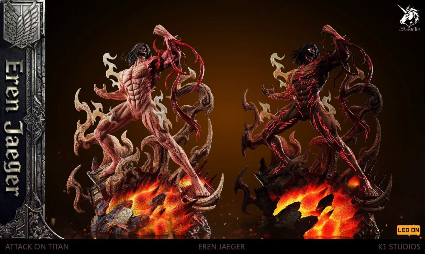 K1 STUDIOS - Attack on Titan Roaring Eren | 进击的巨人 咆哮艾伦 - Image 7