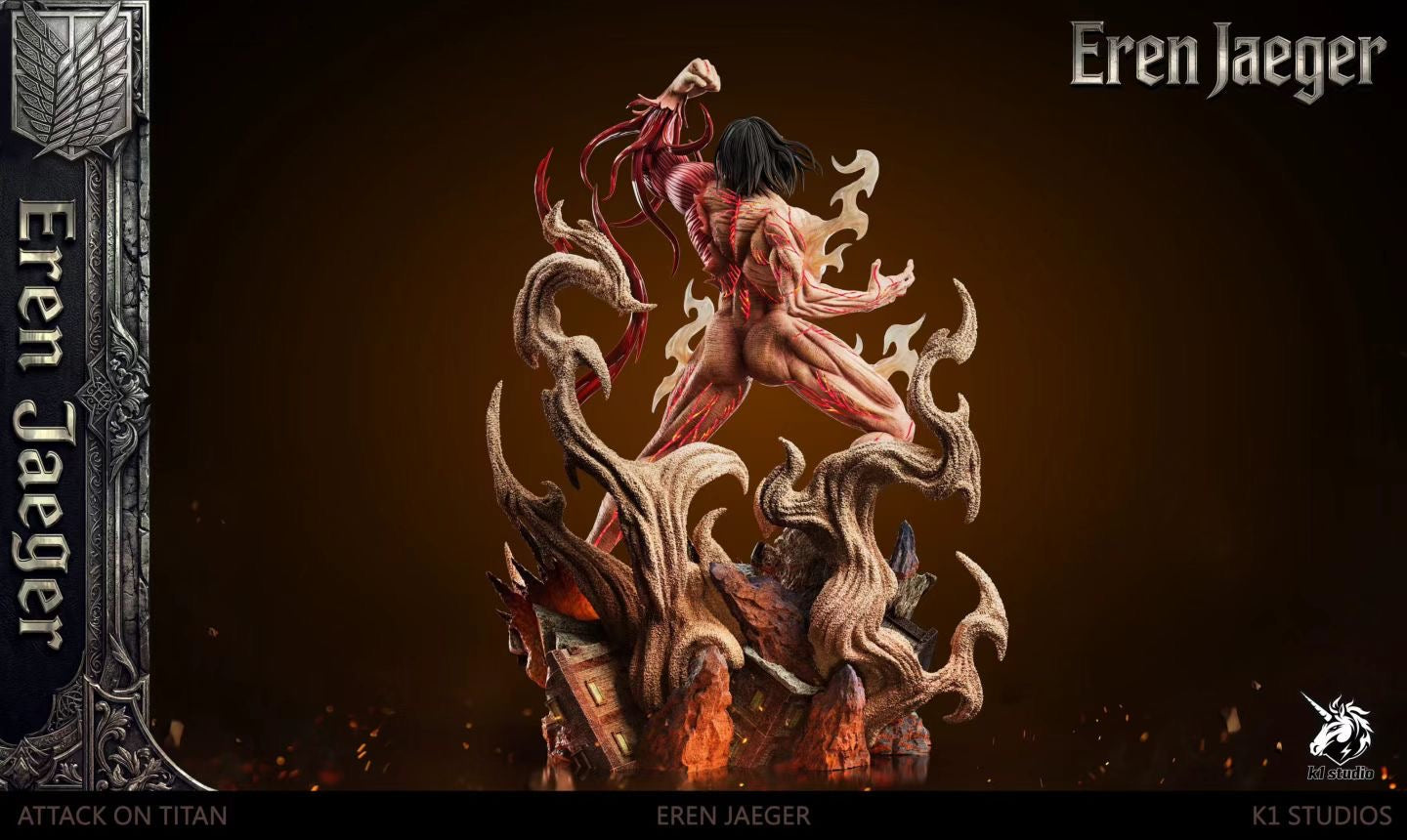 K1 STUDIOS - Attack on Titan Roaring Eren | 进击的巨人 咆哮艾伦 - Image 8