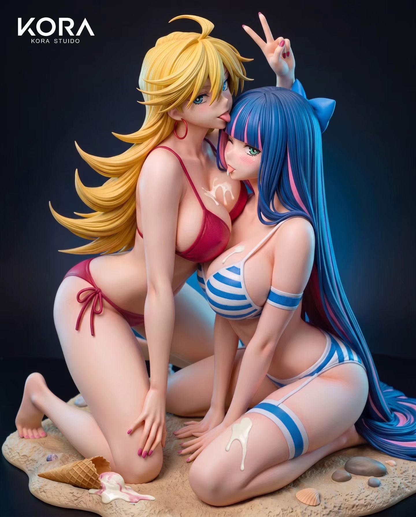 KORA Studio - Panty & Stocking with Garterbelt Summer Beach | 吊带袜天使 夏日沙滩 - Image 4