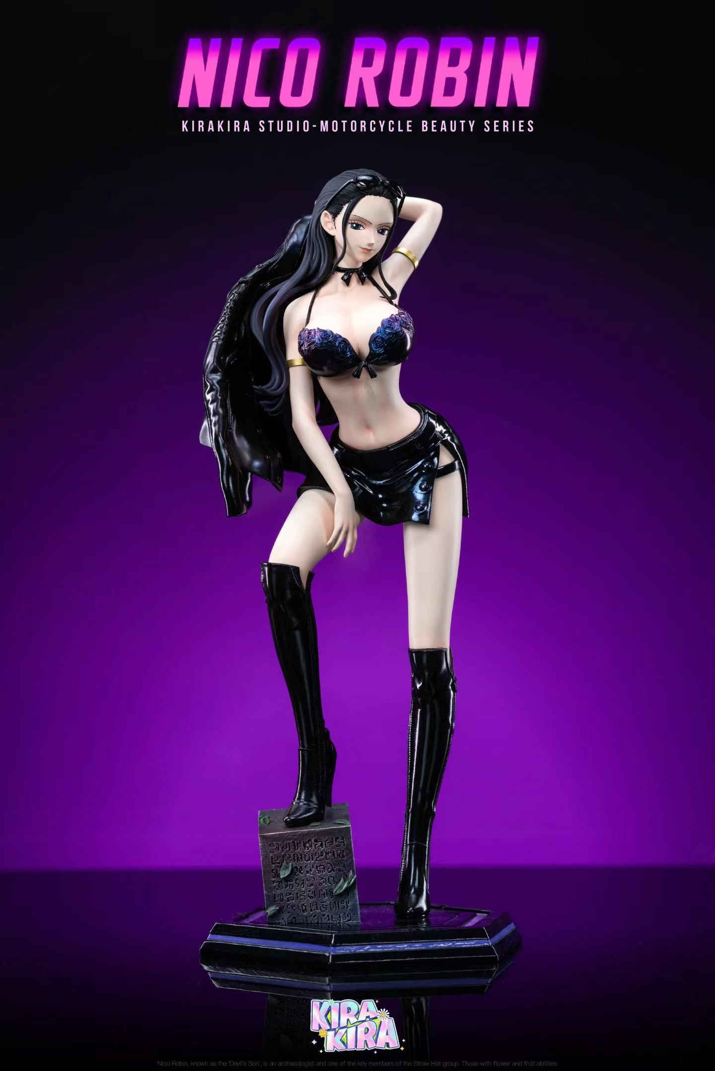 KiraKira Studio - One Piece Nico Robin Motorbike Suit | 海贼王 妮可罗宾 机车服 - Image 2