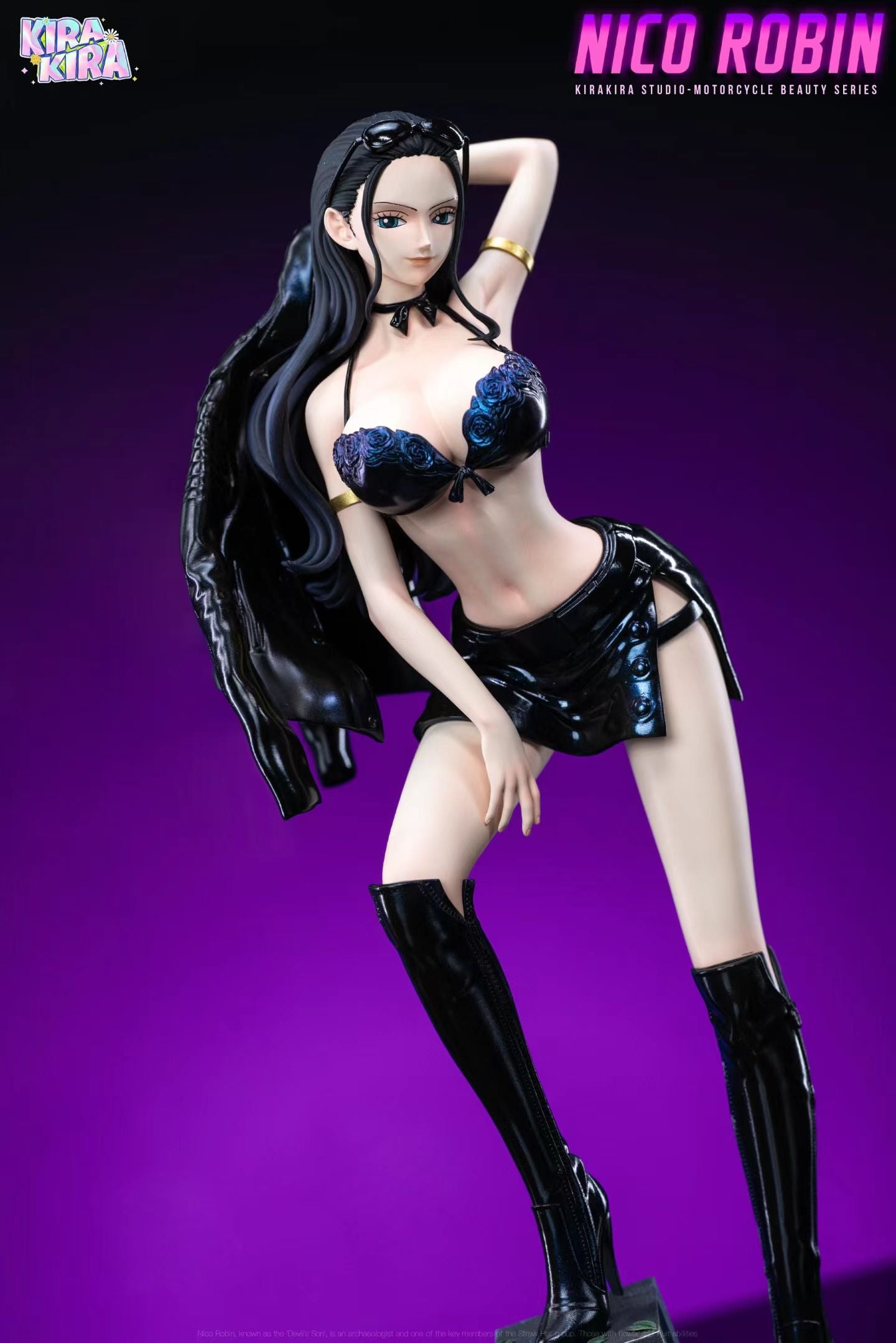 KiraKira Studio - One Piece Nico Robin Motorbike Suit | 海贼王 妮可罗宾 机车服 - Image 3