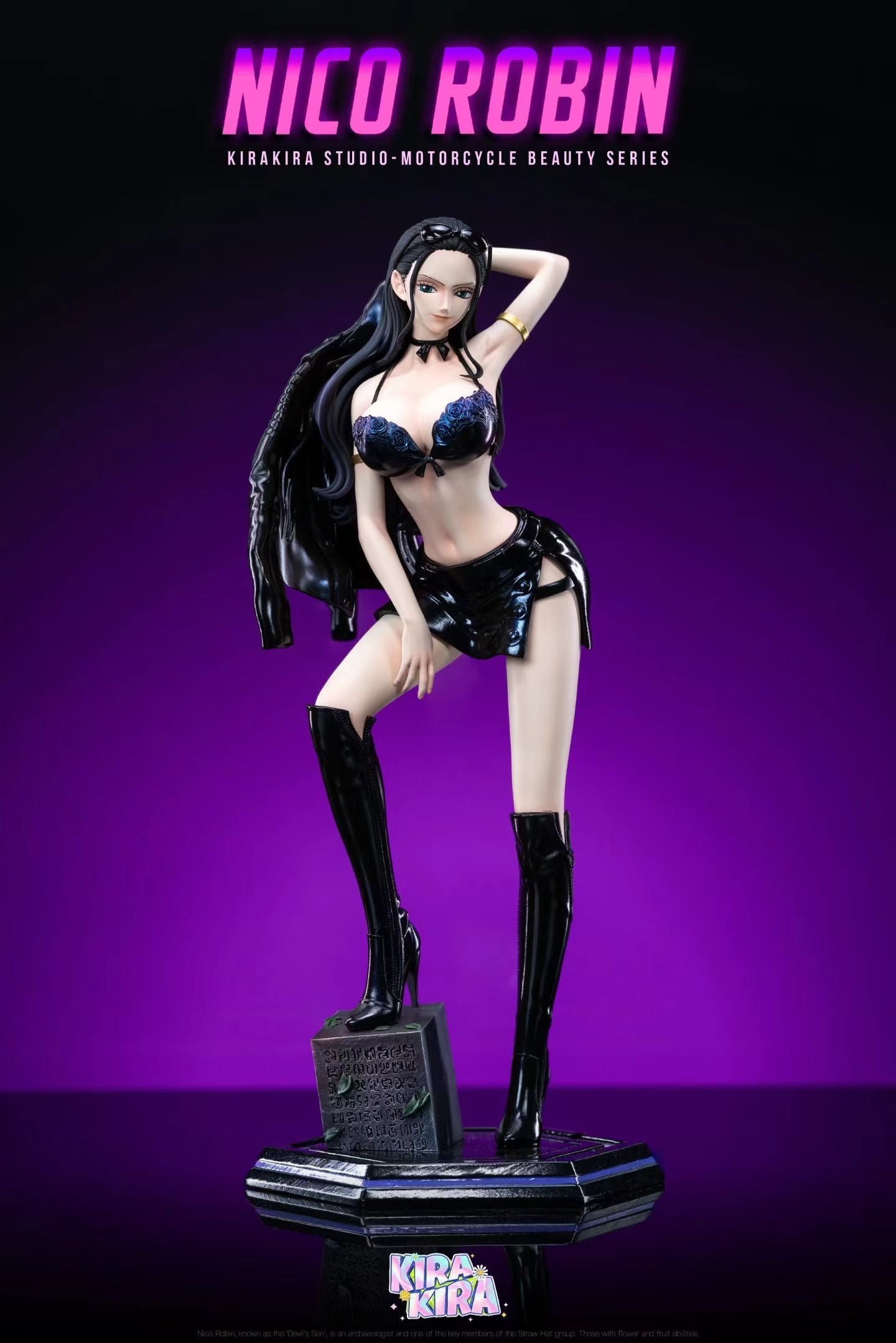 KiraKira Studio - One Piece Nico Robin Motorbike Suit | 海贼王 妮可罗宾 机车服 - Image 6