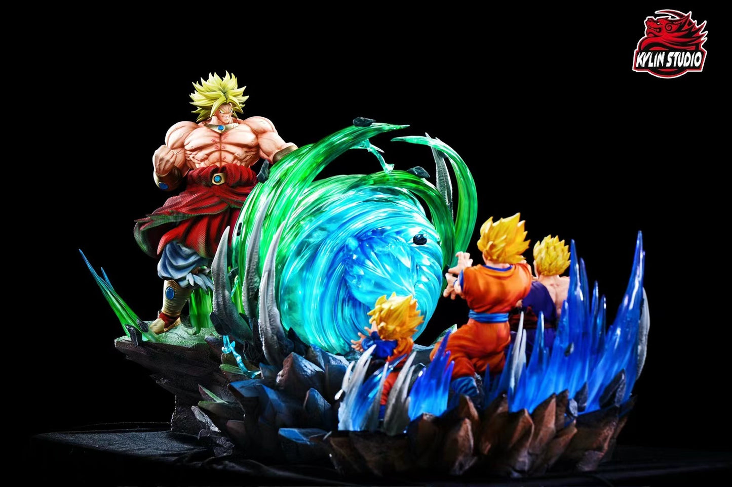 Kylin Studio - Dragon Ball Anniversary Broly vs Three Fathers and Sons | 龙珠 周年款 布罗利对站三父子 - Image 1