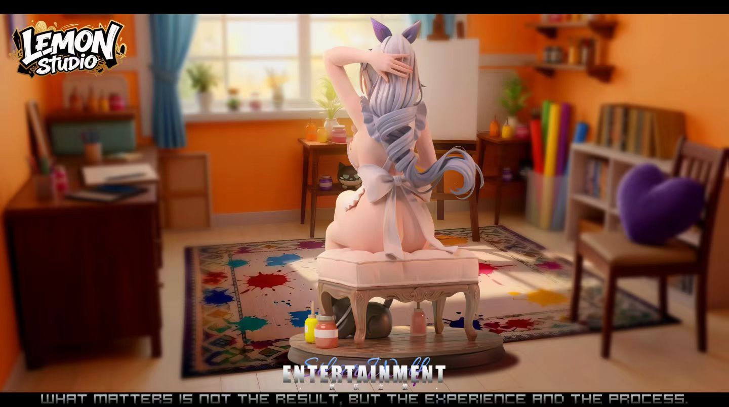 Lemon studio - Doodle Girl Little Wolf Silver Wolf | 涂鸦少女小狼 银狼 - Image 1