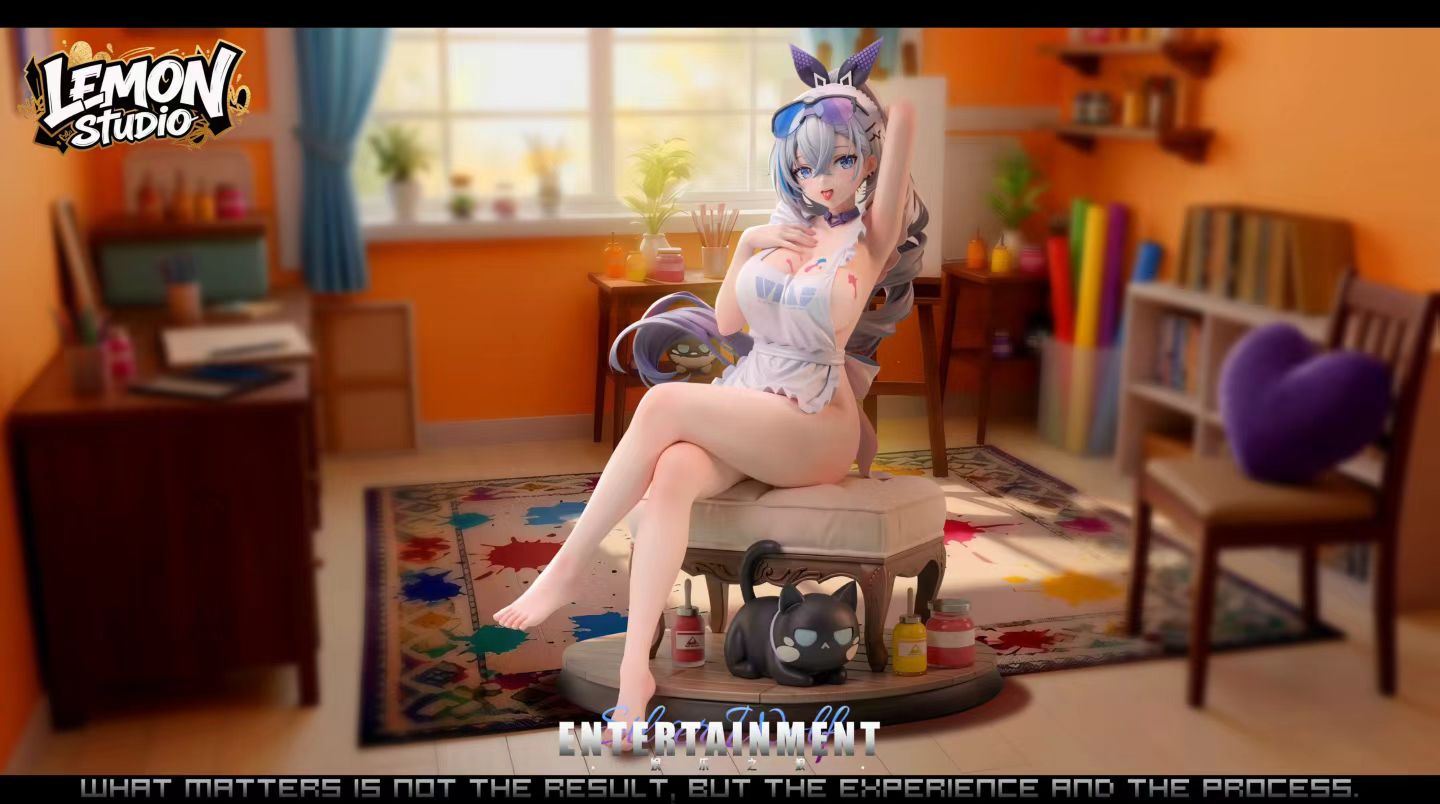 Lemon studio - Doodle Girl Little Wolf Silver Wolf | 涂鸦少女小狼 银狼 - Image 2