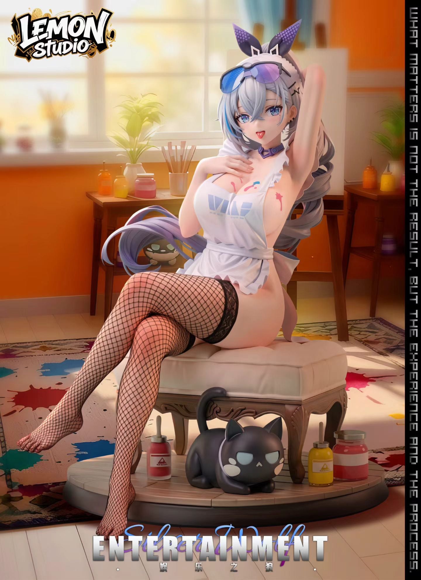 Lemon studio - Doodle Girl Little Wolf Silver Wolf | 涂鸦少女小狼 银狼 - Image 4