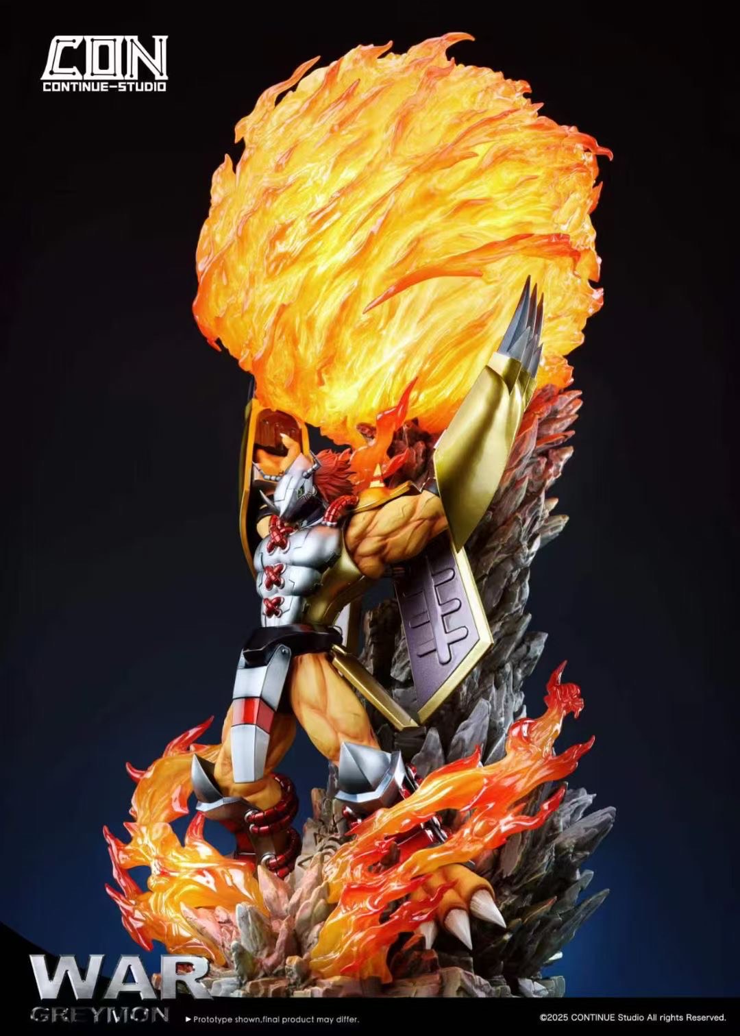 Light Carving Series Vol.1: WarGreymon Gaia Force (Original and Alternate Color) - Image 2