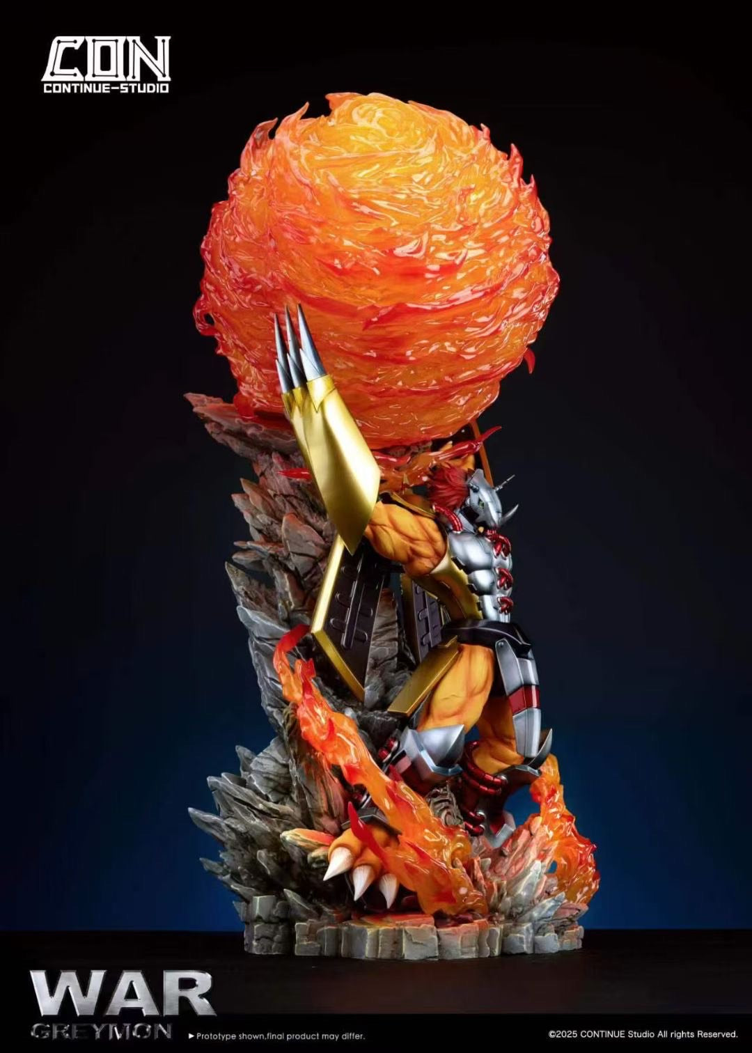 Light Carving Series Vol.1: WarGreymon Gaia Force (Original and Alternate Color) - Image 3