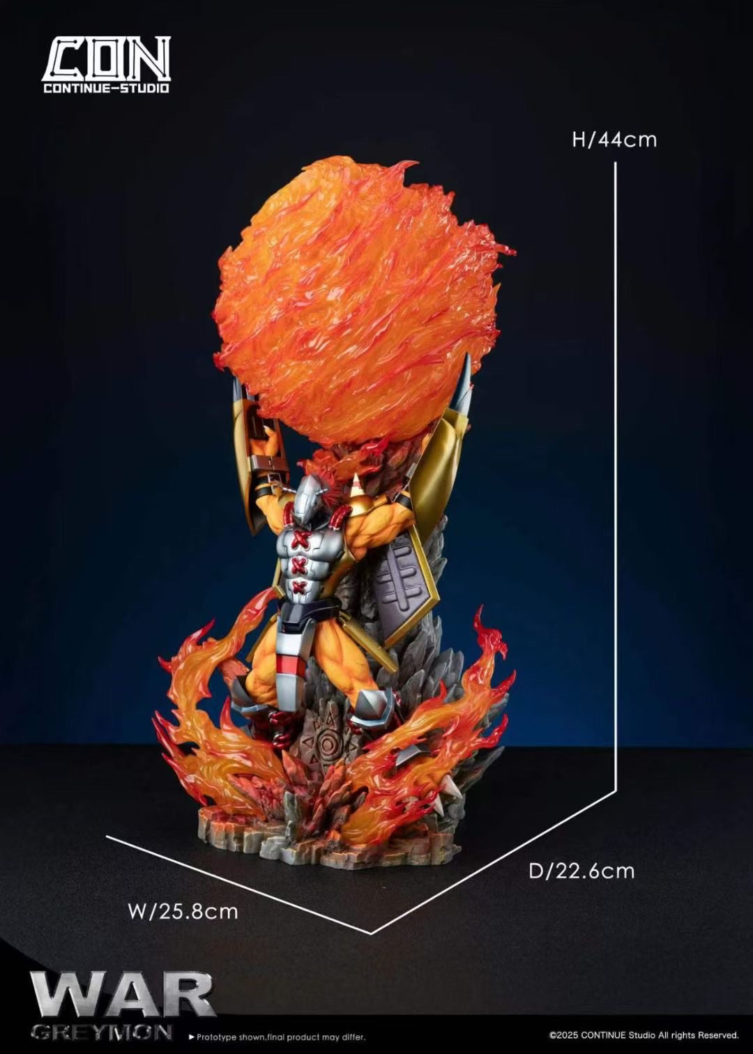 Light Carving Series Vol.1: WarGreymon Gaia Force (Original and Alternate Color) - Image 9