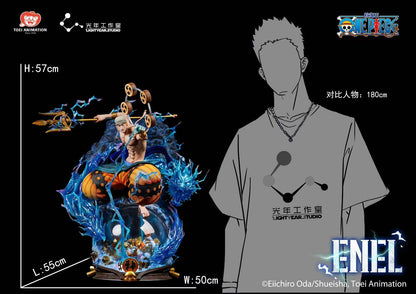 Light Year Studio - Licensed One Piece Thunder God Enel Statue | 版权 航海王 雷神 Enel 雕像 - Image 3