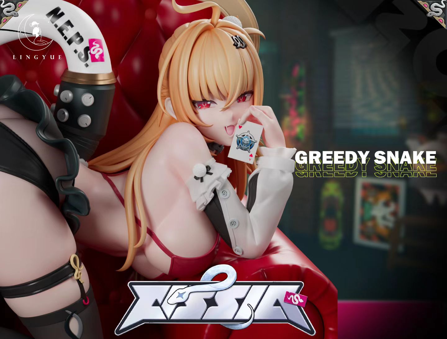 凌月工作室 - Ling Yue Studio Greedy Snake Girl | 凌月工作室 贪吃蛇女孩 - Image 4