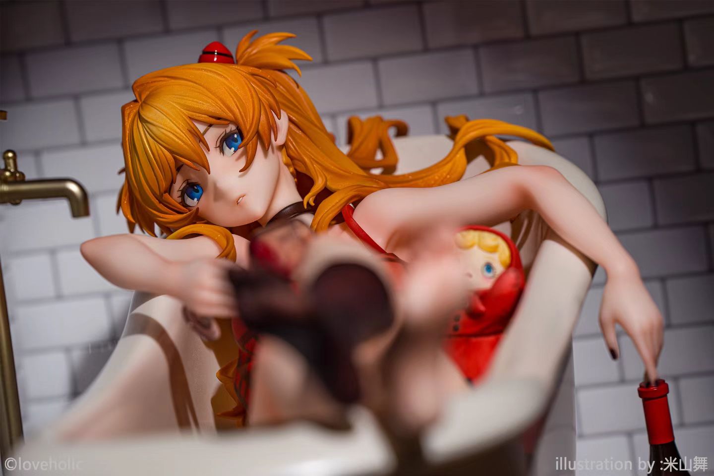 Loveholic - Licensed Neon Genesis Evangelion Asuka Painted Figure | 版权 新世纪福音战士 明日香涂装完成品手办 - Image 3