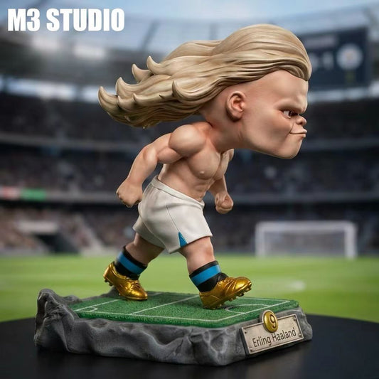 M3 Studio - M3 Studio World Cup Football Norwegian Juggernaut Haaland Q Version GK Model Figure Ornament | M3工作室 世界杯 足球 挪威魔人哈兰德 潮玩 Q版 GK 模型 手办 摆件 - Image 2