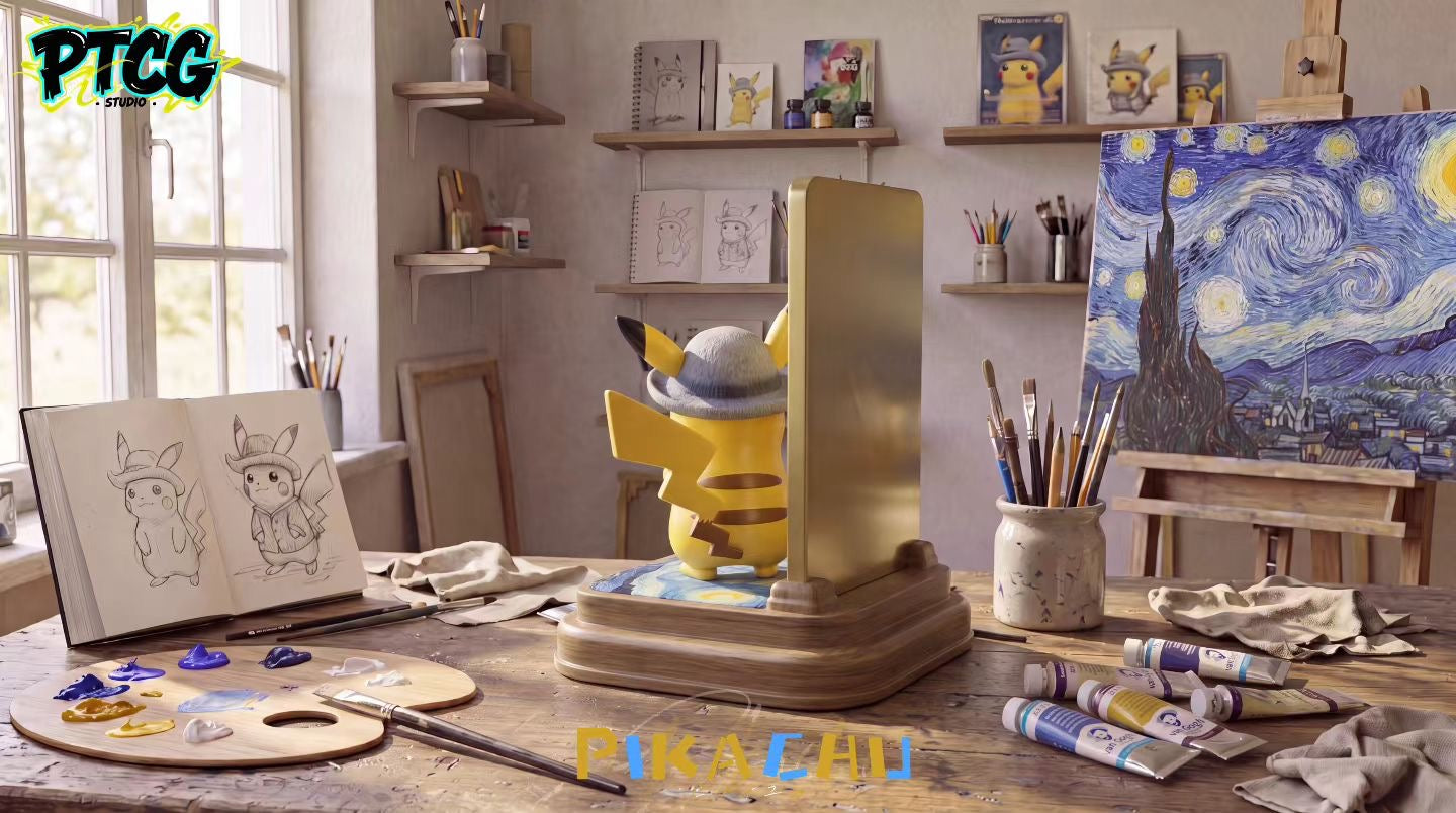 Mo Ka Studio - Pokémon Van Gogh Pikachu | 宝可梦 梵高皮卡丘 - Image 2