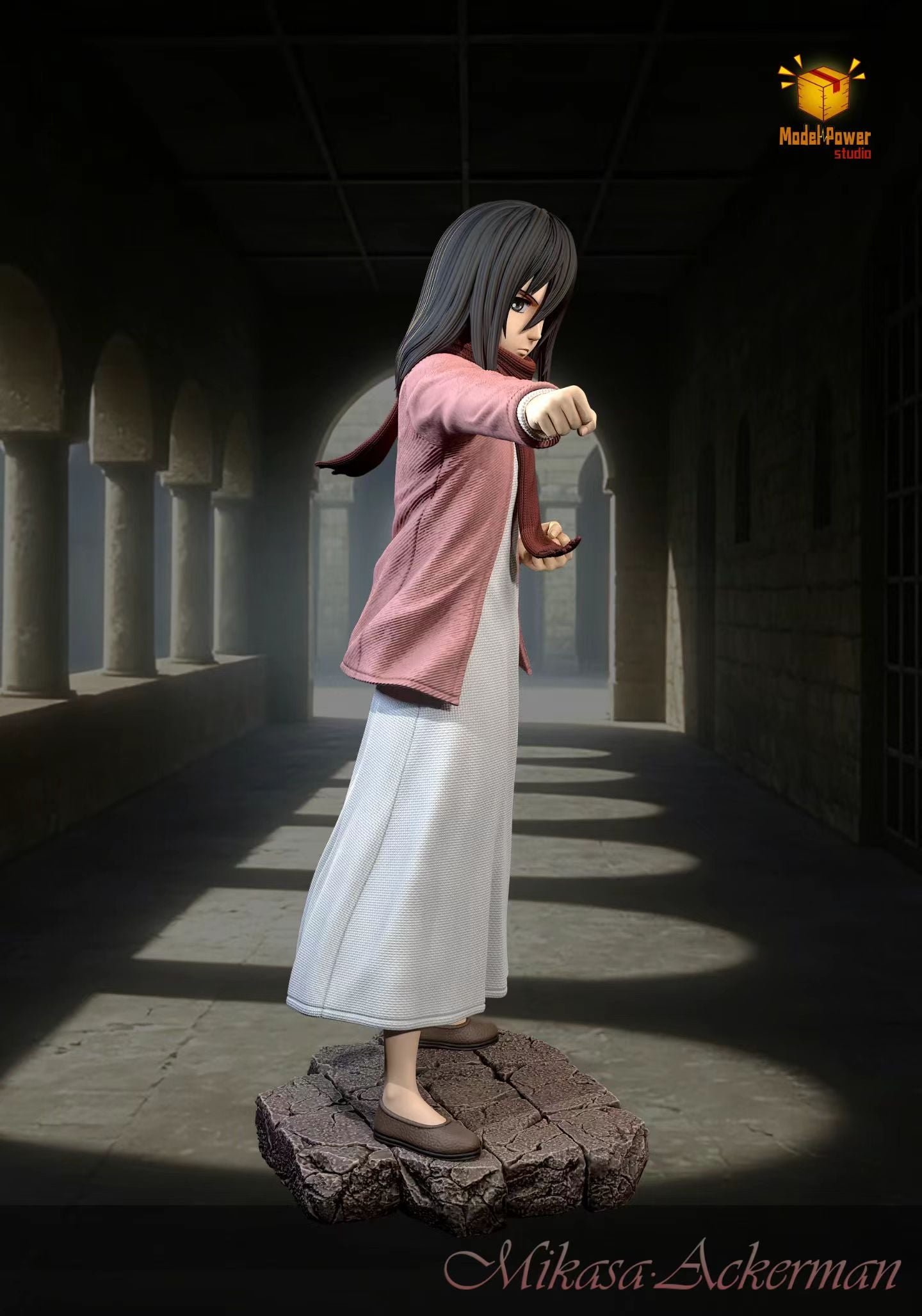 Model Power Studio - Attack on Titan Mikasa | 进击的巨人 三笠 - Image 1