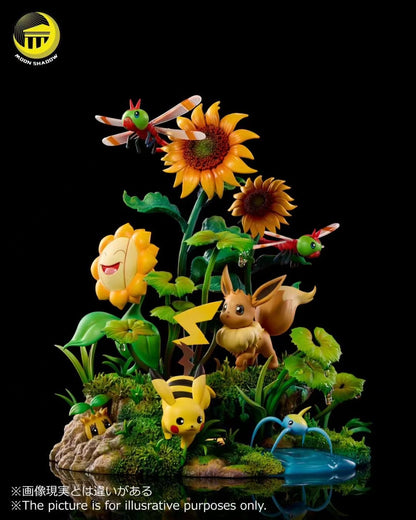 Moon Studio Natural Series Eevee Fifth Edition - Eevee Pikachu Scene - Image 3