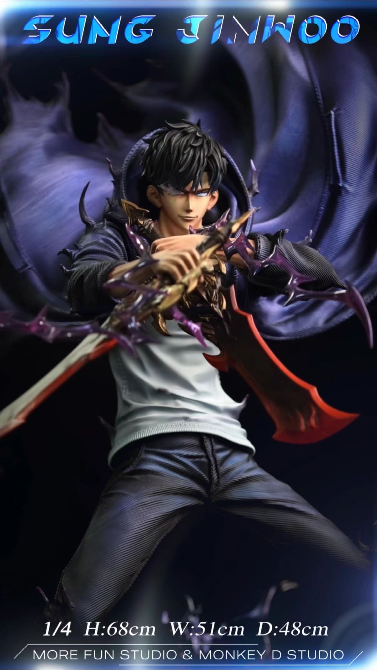 More Fun Studio x Monkey D Studio - Solo Leveling E level Hunter Sung Jin woo | 我独自升级 E级猎人 程肖宇 - Image 2