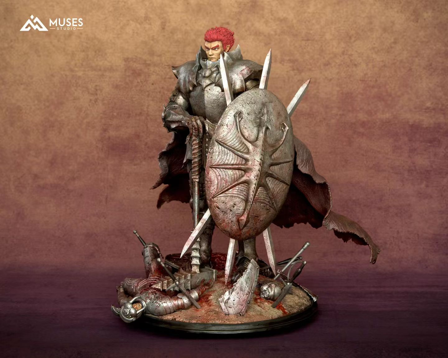 Muses Studio - Berserk Young Grunbeld Human Form Dual Head Sculpt | 剑风传奇 青年火龙 古伦贝鲁特 人类形态双头雕 - Image 3