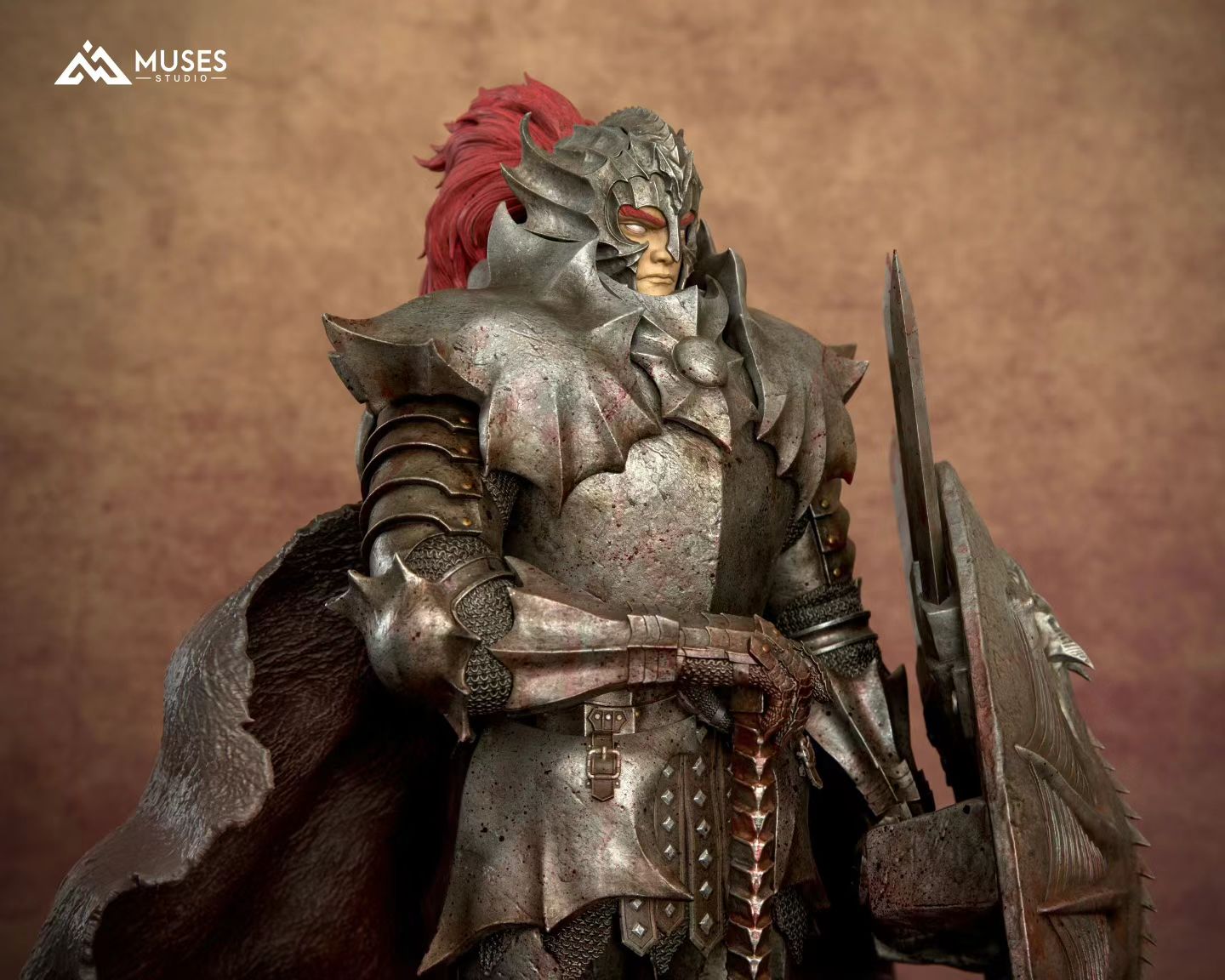 Muses Studio - Berserk Young Grunbeld Human Form Dual Head Sculpt | 剑风传奇 青年火龙 古伦贝鲁特 人类形态双头雕 - Image 2
