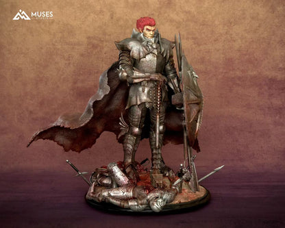 Muses Studio - Berserk Young Grunbeld Human Form Dual Head Sculpt | 剑风传奇 青年火龙 古伦贝鲁特 人类形态双头雕 - Image 4