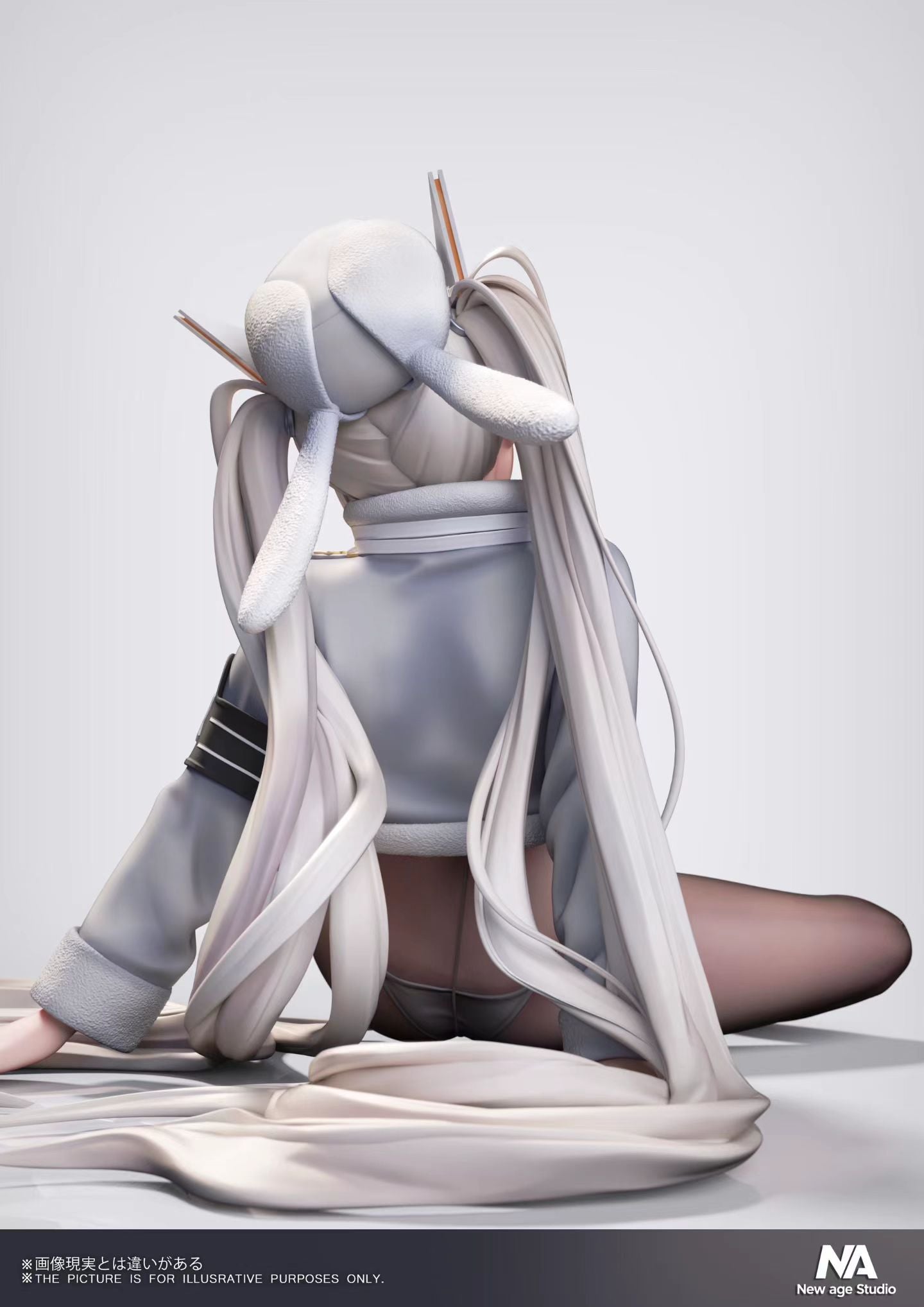 New Age Studio - Goddess of Victory: NIKKE Little White Rabbit Lucky Train Ver. | 胜利女神：妮姬 小白兔 幸运列车Ver. - Image 5