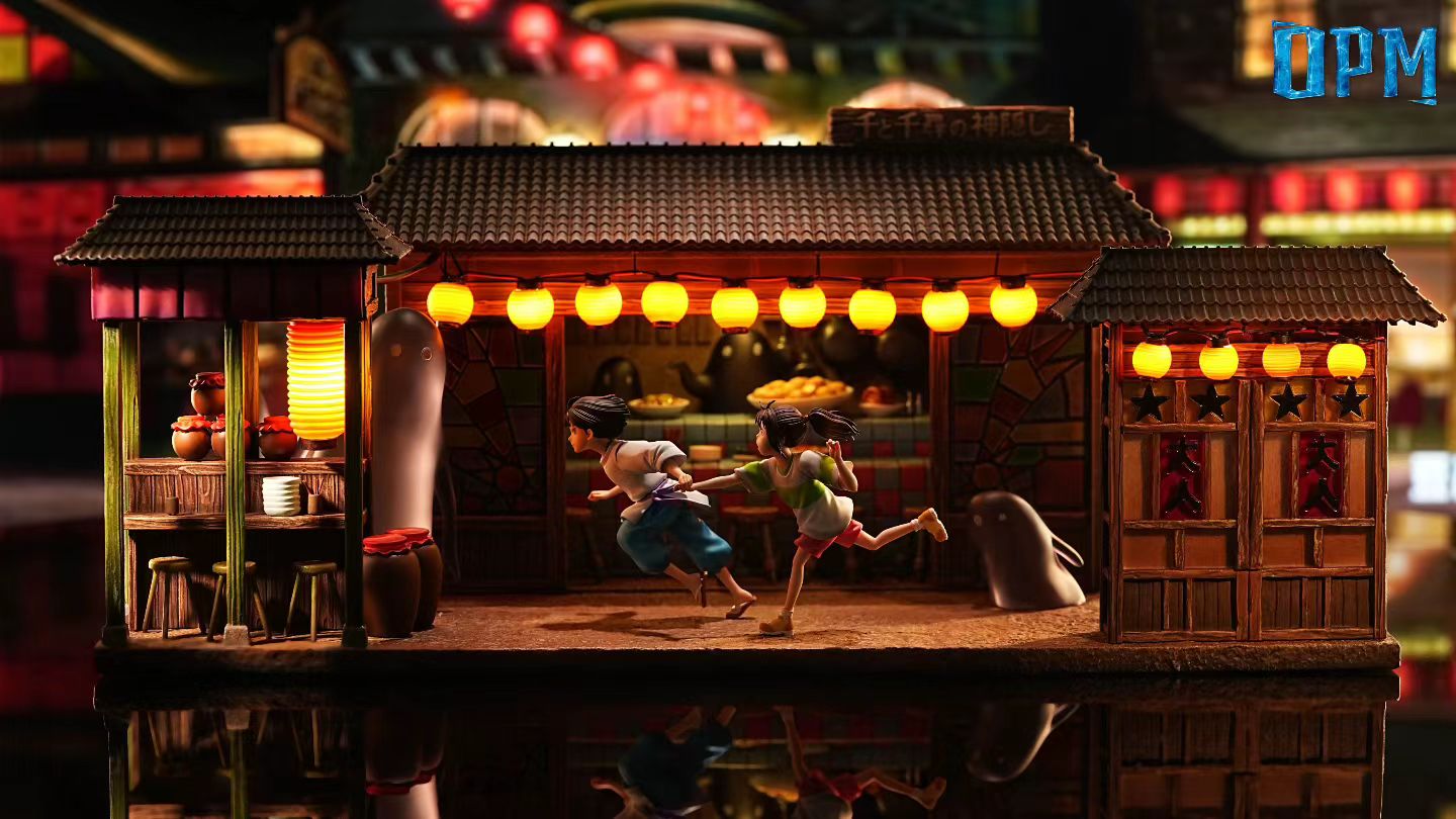 OPM Studio - OPM Studio Miyazaki Desktop Scene 015 Spirited Away Running | OPM宫崎骏桌面场景015千与千寻奔跑 - Image 7