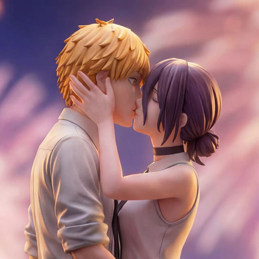 PINK Studio - PINK Denji Reze Fireworks Kiss 1/6 GK Statue | PINK 电次&蕾塞 烟花之吻 1/6 GK雕像 - Image 2