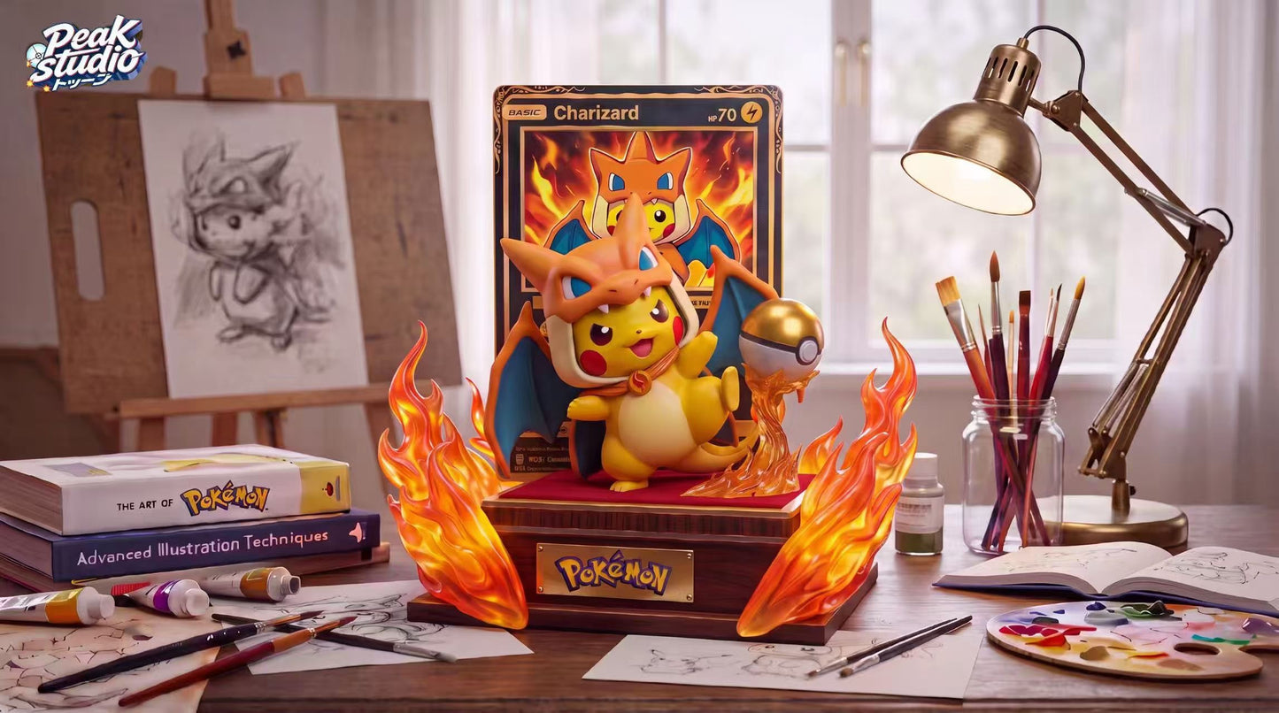 Peak Studio - Pokémon Charizard Pikachu Cosplay | 宝可梦 喷火龙变皮 - Image 1