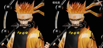 Pierrot x Pickstar Studio - Licensed Naruto Six Paths Sage Mode Uzumaki Naruto & Rinnegan Uchiha Sasuke 1/6 Scale Statue | 版权 火影忍者 六道仙人模式 漩涡鸣人 & 轮回眼 宇智波佐助 1/6雕像 - Image 1