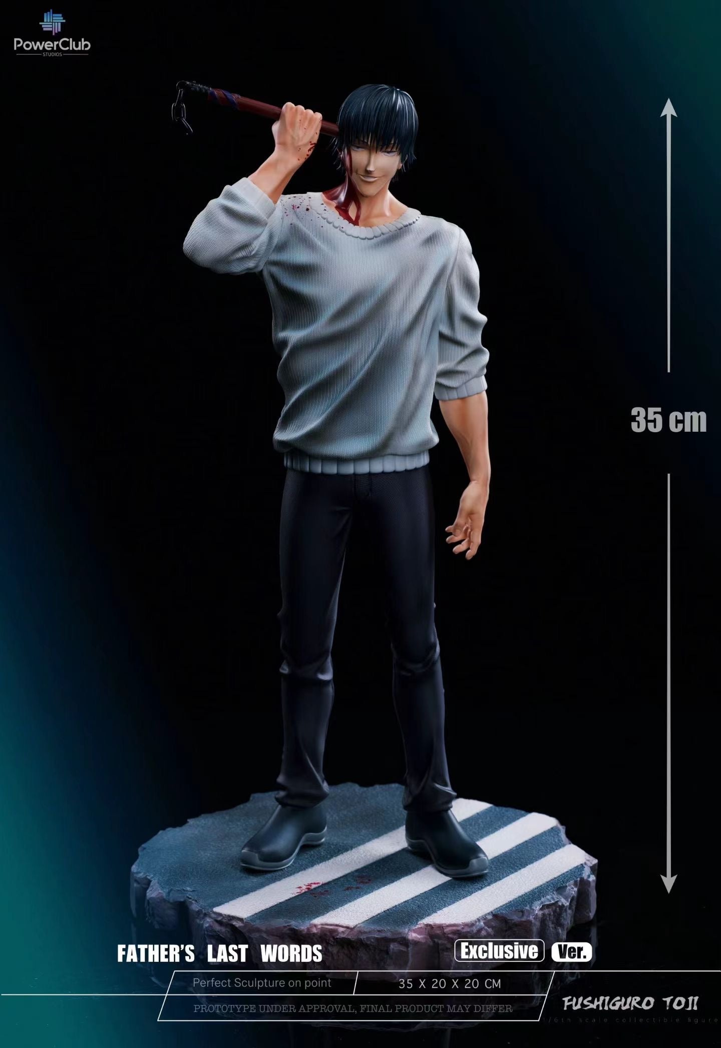 PowerClub Studios - PowerClub Studios Fushiguro Toji Seppuku 1/6 Collectible Figure Statue | PowerClub Studios 伏黑甚尔自裁1/6 收藏手办雕像 - Image 4