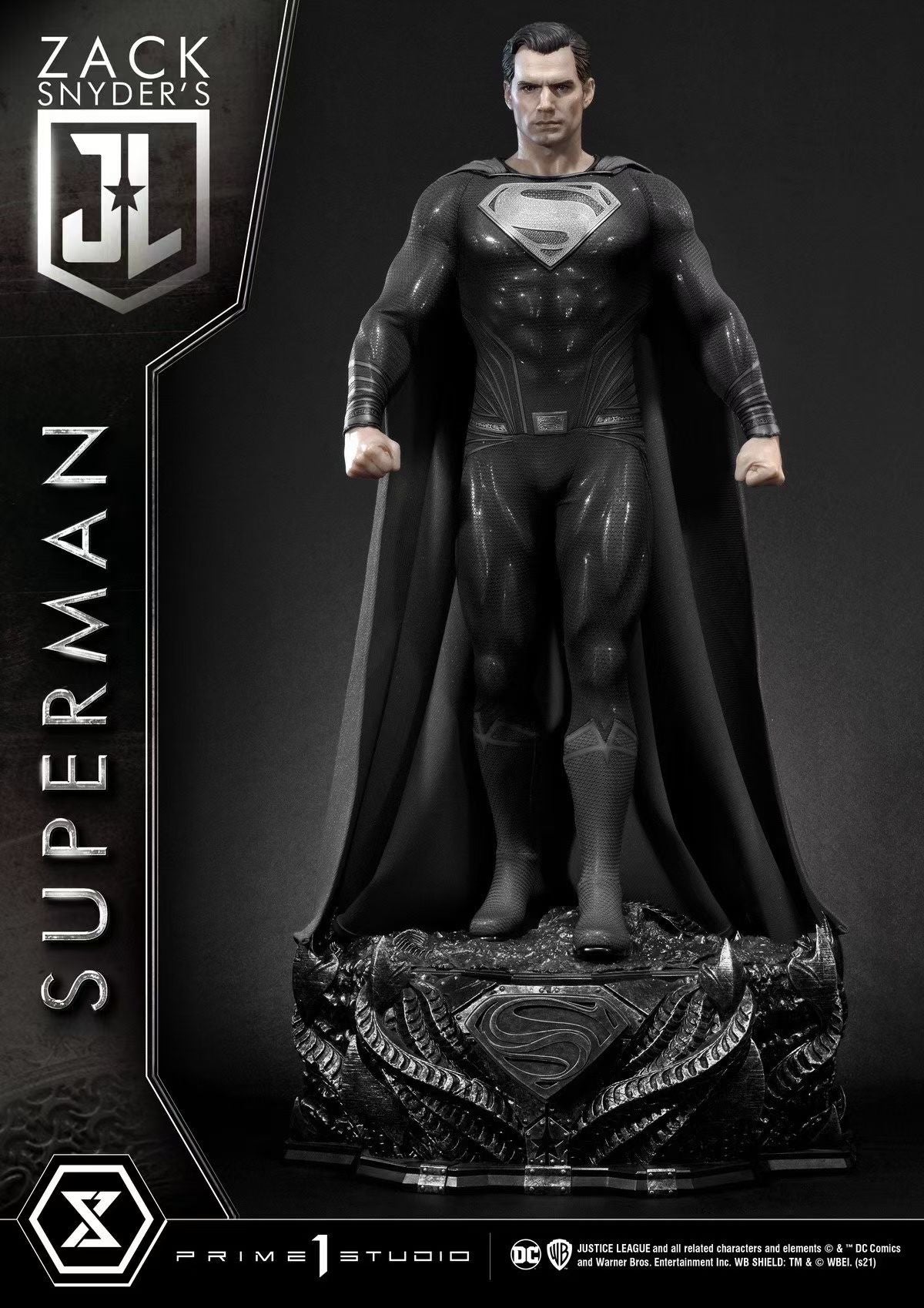 Prime 1 Studio - Licensed Justice League Zack Snyder's Cut Black Suit Superman | 版权 正义联盟 扎导剪辑版 黑色超人 - Image 7