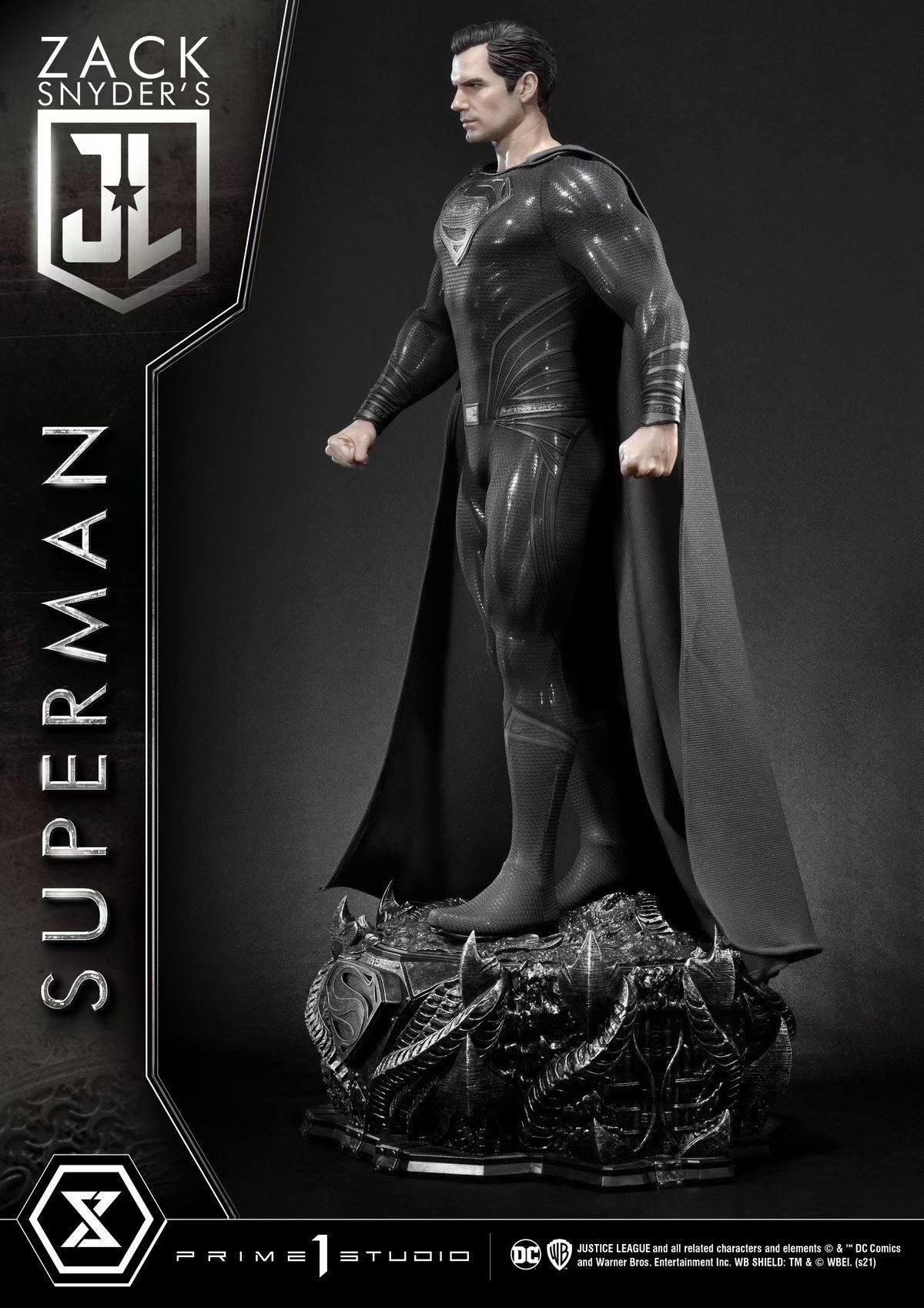 Prime 1 Studio - Licensed Justice League Zack Snyder's Cut Black Suit Superman | 版权 正义联盟 扎导剪辑版 黑色超人 - Image 6
