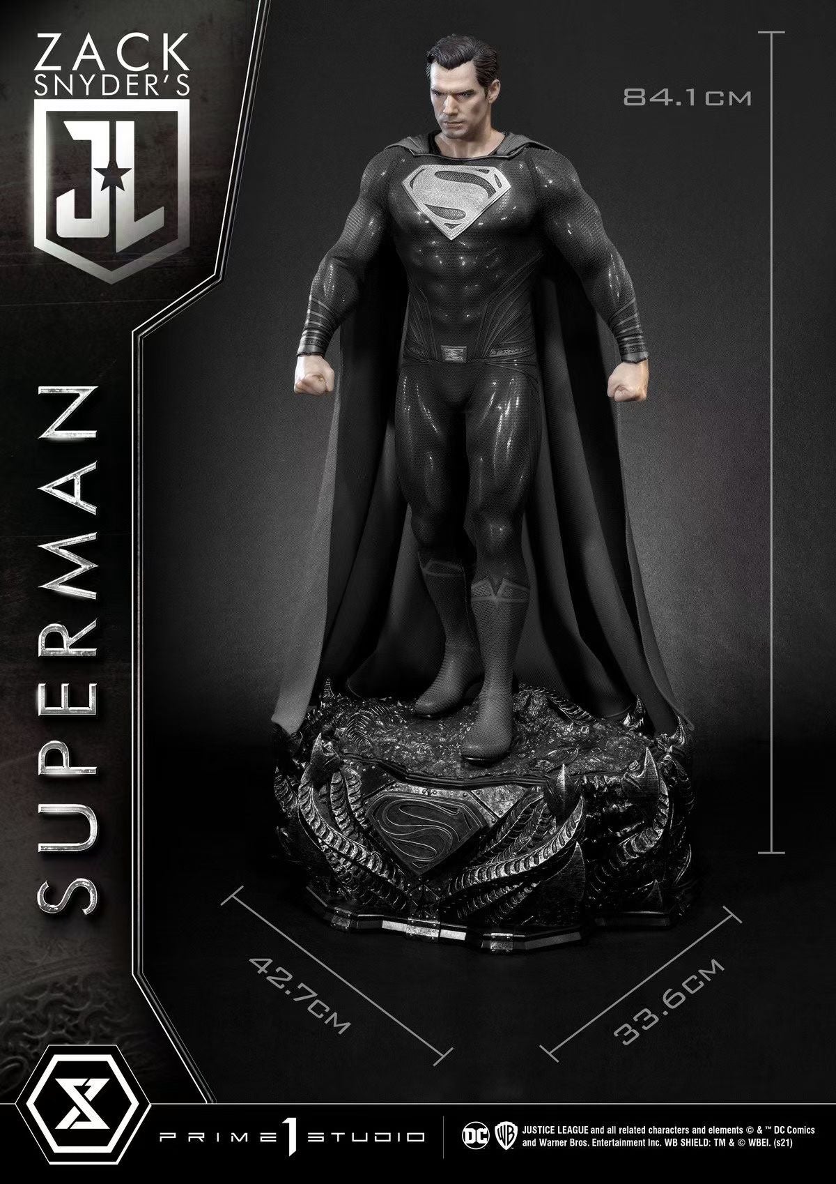 Prime 1 Studio - Licensed Justice League Zack Snyder's Cut Black Suit Superman | 版权 正义联盟 扎导剪辑版 黑色超人 - Image 3