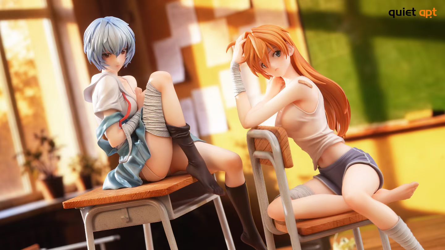 Quiet Art Studio - Evangelion Rei Ayanami Asuka Desktop Series | EVA 凌波丽 明日香 桌面系列 - Image 6