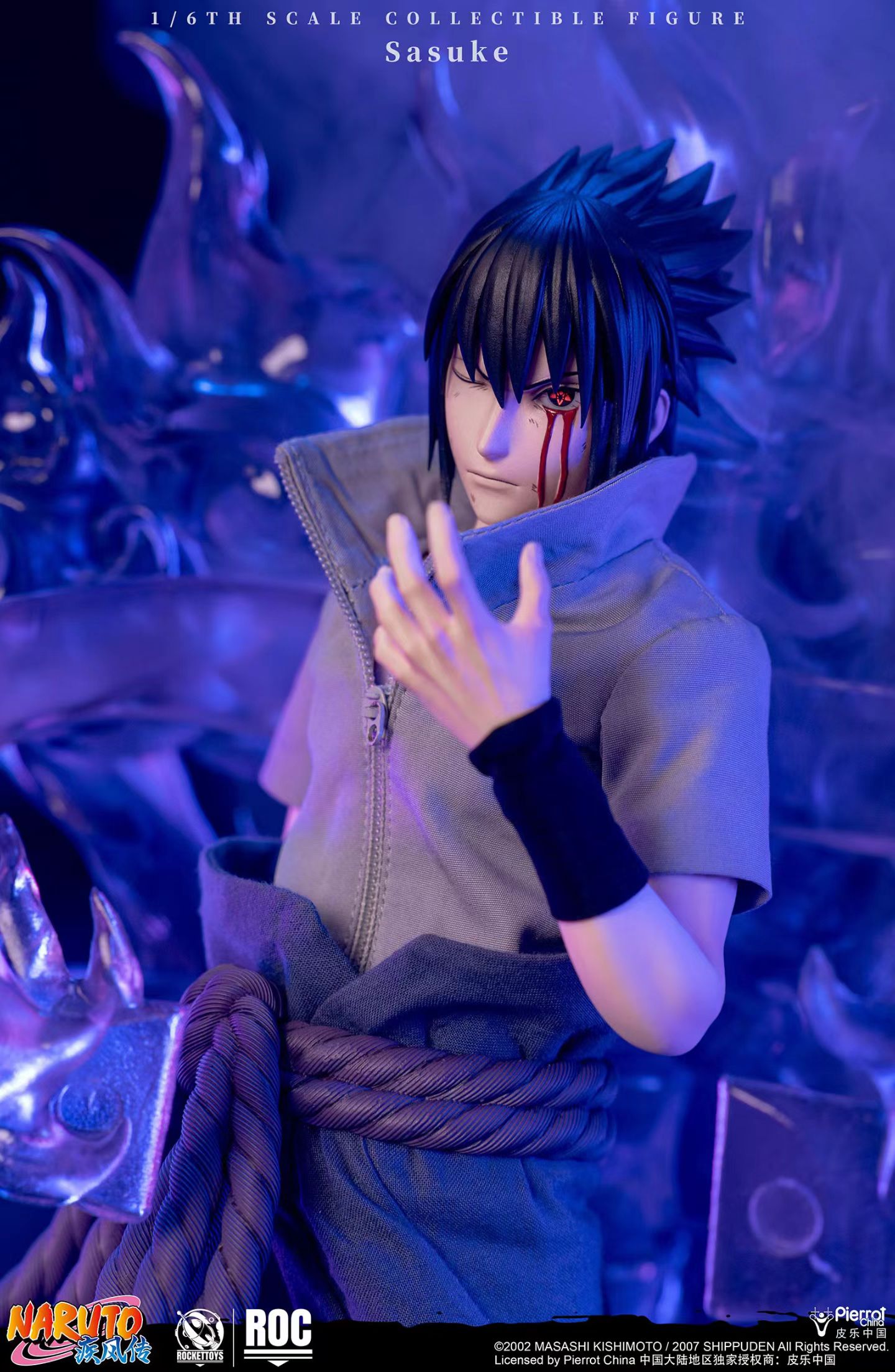 ROCKETTOYS - Licensed Naruto Shippuden Sasuke Uchiha Sasuke 1/6 Scale Action Figure | 版权 火影忍者 疾风传 宇智波佐助 1/6 可动人偶 - Image 4