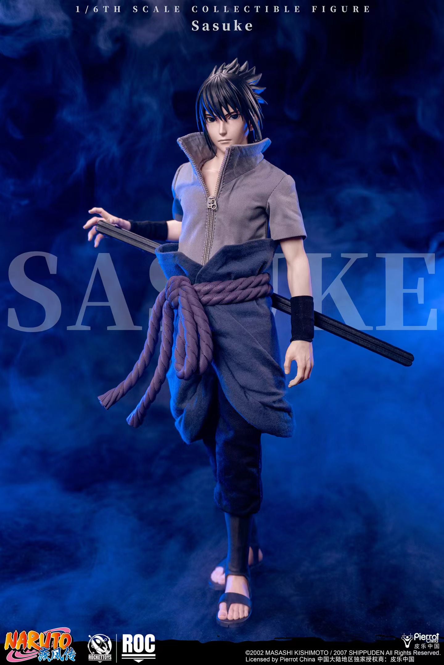 ROCKETTOYS - Licensed Naruto Shippuden Sasuke Uchiha Sasuke 1/6 Scale Action Figure | 版权 火影忍者 疾风传 宇智波佐助 1/6 可动人偶 - Image 6