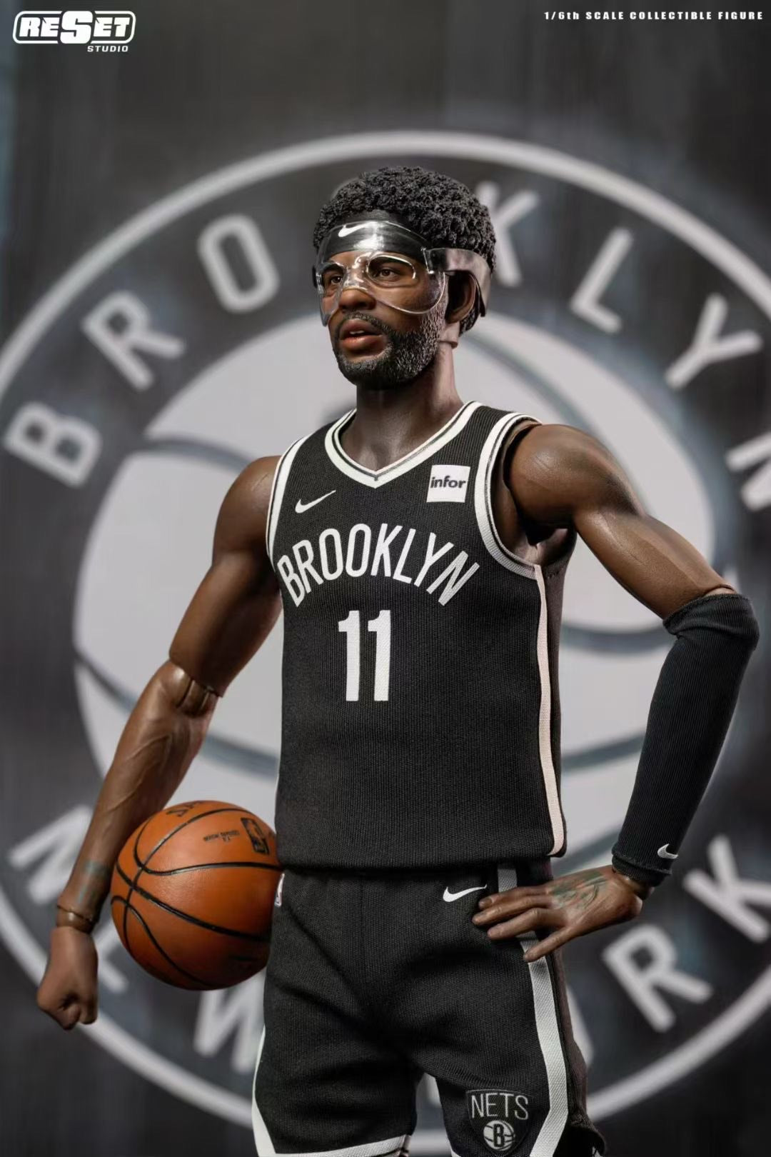 ResetStudio Brooklyn Nets Masked Kyrie Irving 1/6 Collectible Action Figure - Image 3