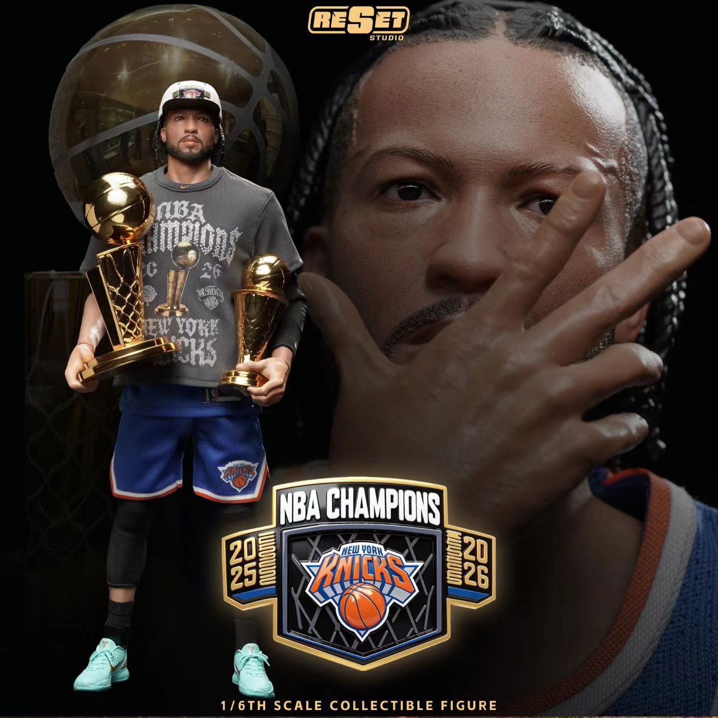 Reset Studio - NBA Brunson Championship Action Figure | NBA 布伦森夺冠 可动人偶 - Image 5