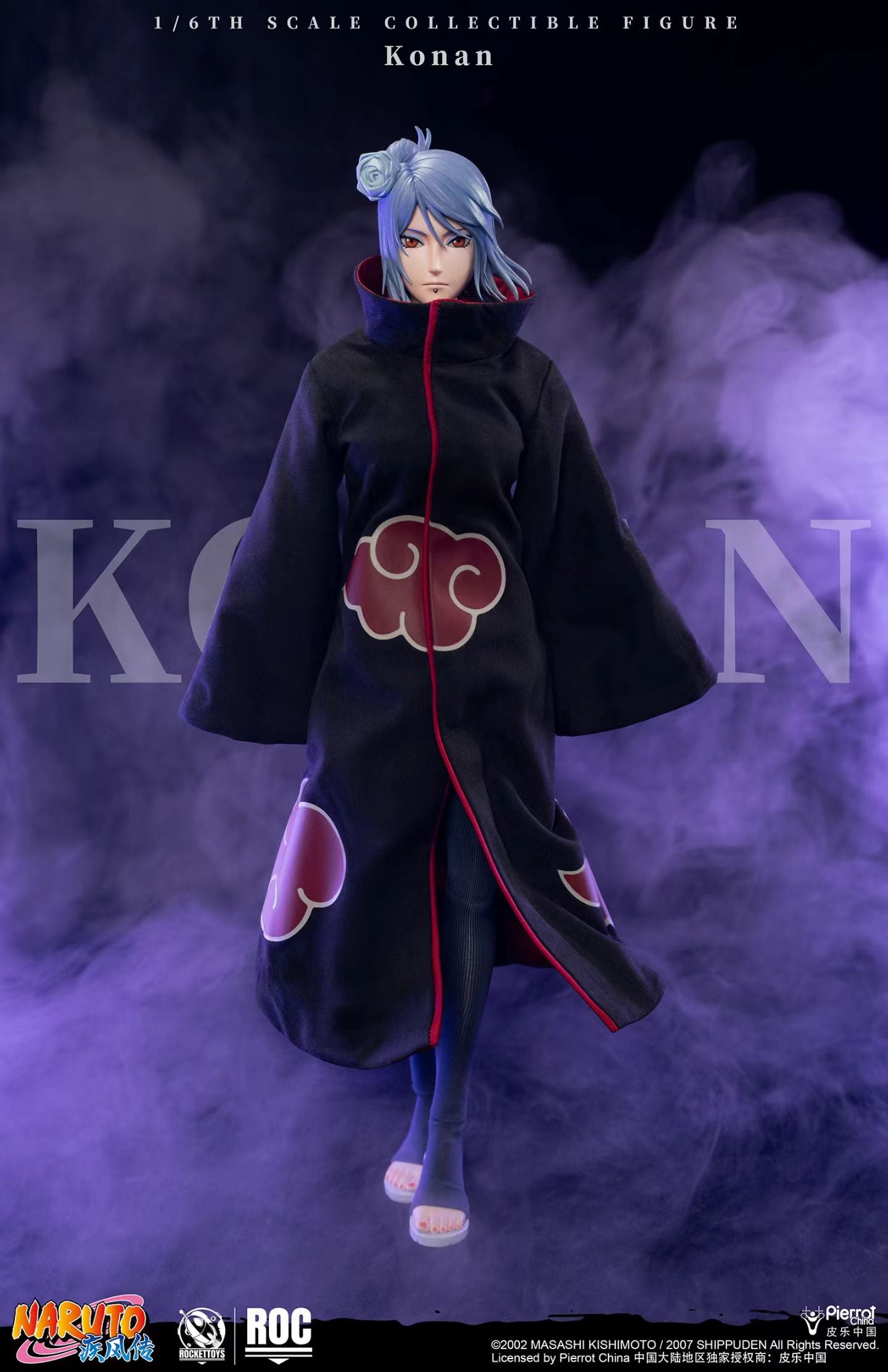 Rocket Toys - Licensed Naruto Shippuden Konan 1/6 Action Figure | 版权 火影忍者 疾风传 Konan 小南 1/6可动人偶 - Image 2