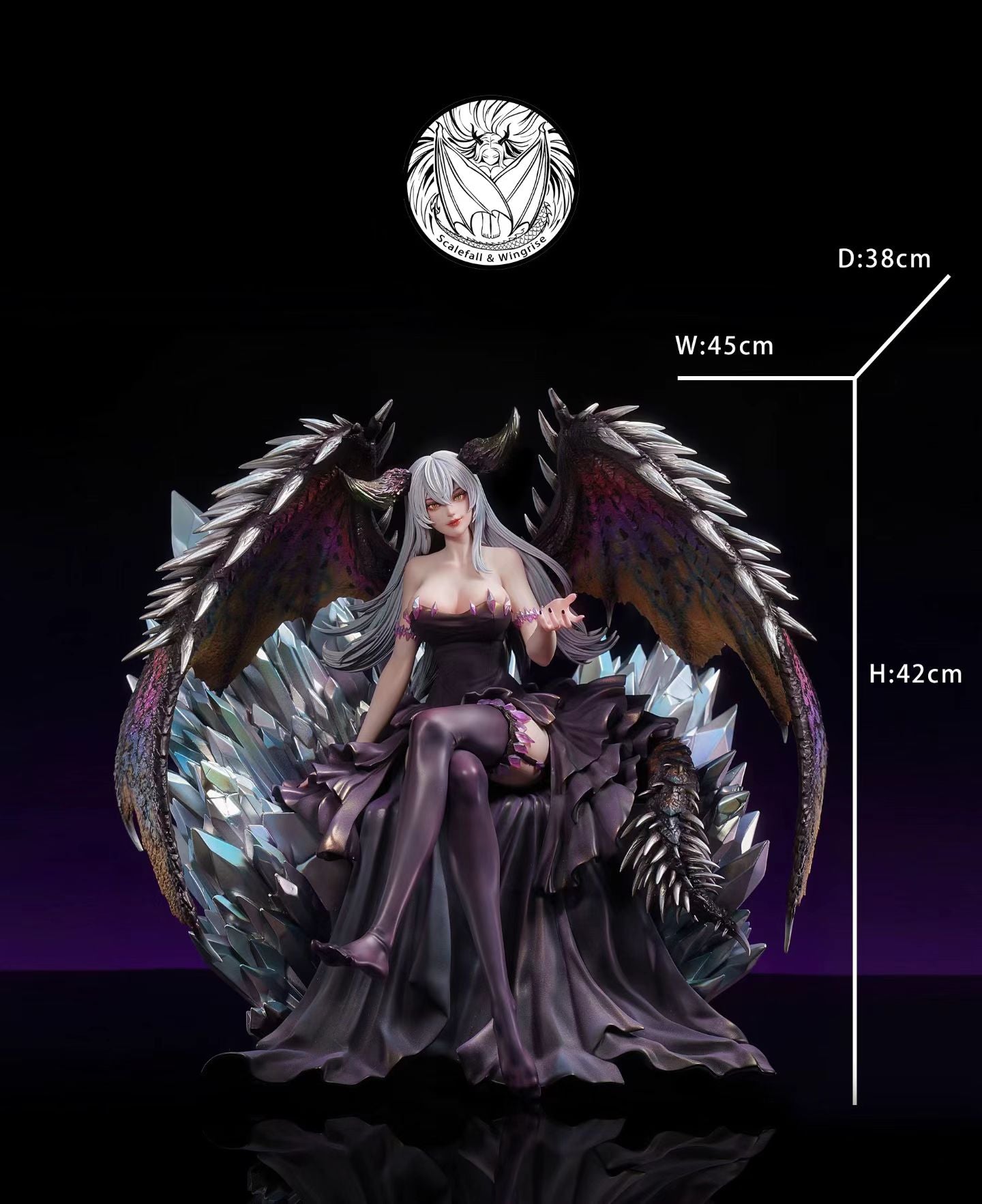 Scalefall & Wingrise Studio - Monster Hunter Fan Art Dragon Girl Resonance Series First Wave Nergigante Dragon Girl | 怪物猎人二创龙娘共鸣系列第一弹 歼世灭尽龙龙娘 - Image 4