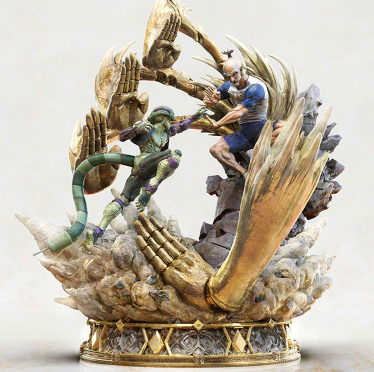 Figurama Studio - Licensed Hunter x Hunter: Netero vs Meruem | 版权 全职猎人: 会长 vs 蚂蚁王