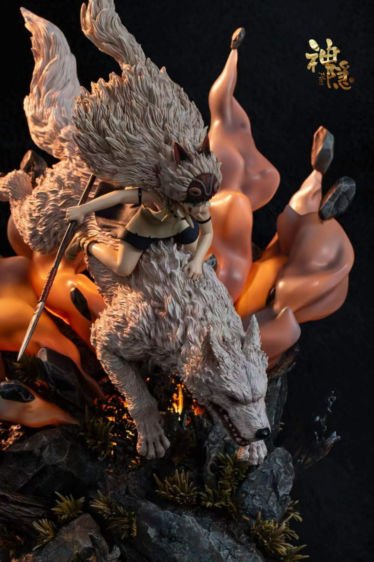 Shen Yin Studio - Shen Yin Studio Princess Mononoke San & Moro Battle in the Smoke | 神隐工作室 幽灵公主 硝烟中的征战 - Image 8