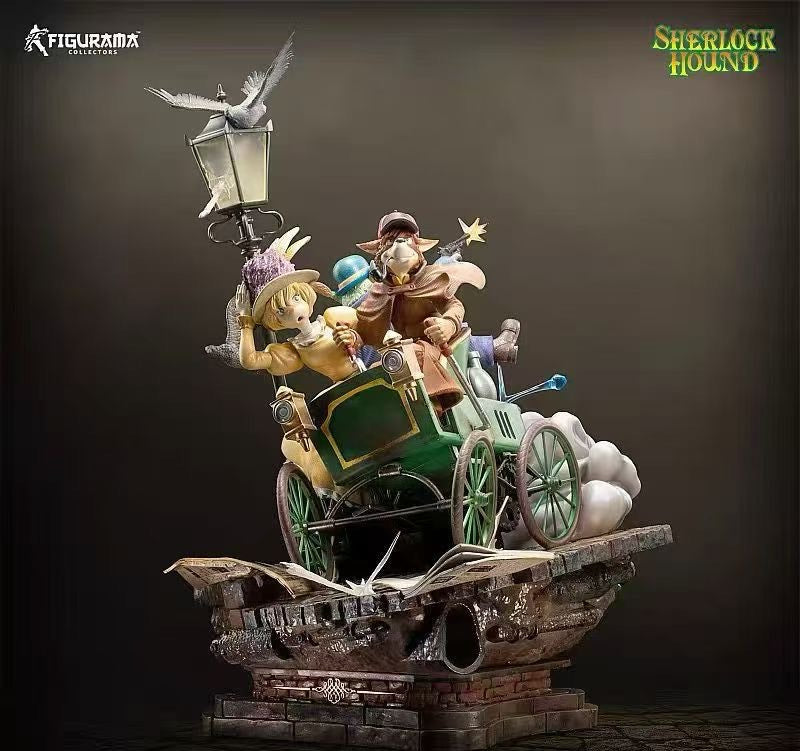 Sherlock, Watson and Mrs. Hudson (Sherlock Hound) Elite Diorama - Image 1