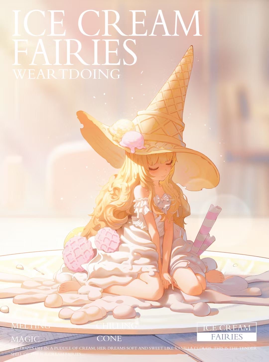 Sleeping Maleficent - Ice Cream Witch - French Vanilla & Japanese Matcha & Swiss Dark Chocolate - Image 1