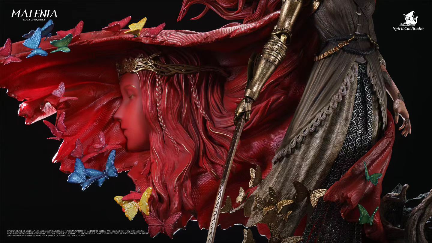 Spirit Cat Studio - Elden Ring Malenia Blade of Miquella Statue | 艾尔登法环女武神玛莲妮亚雕像 - Image 7