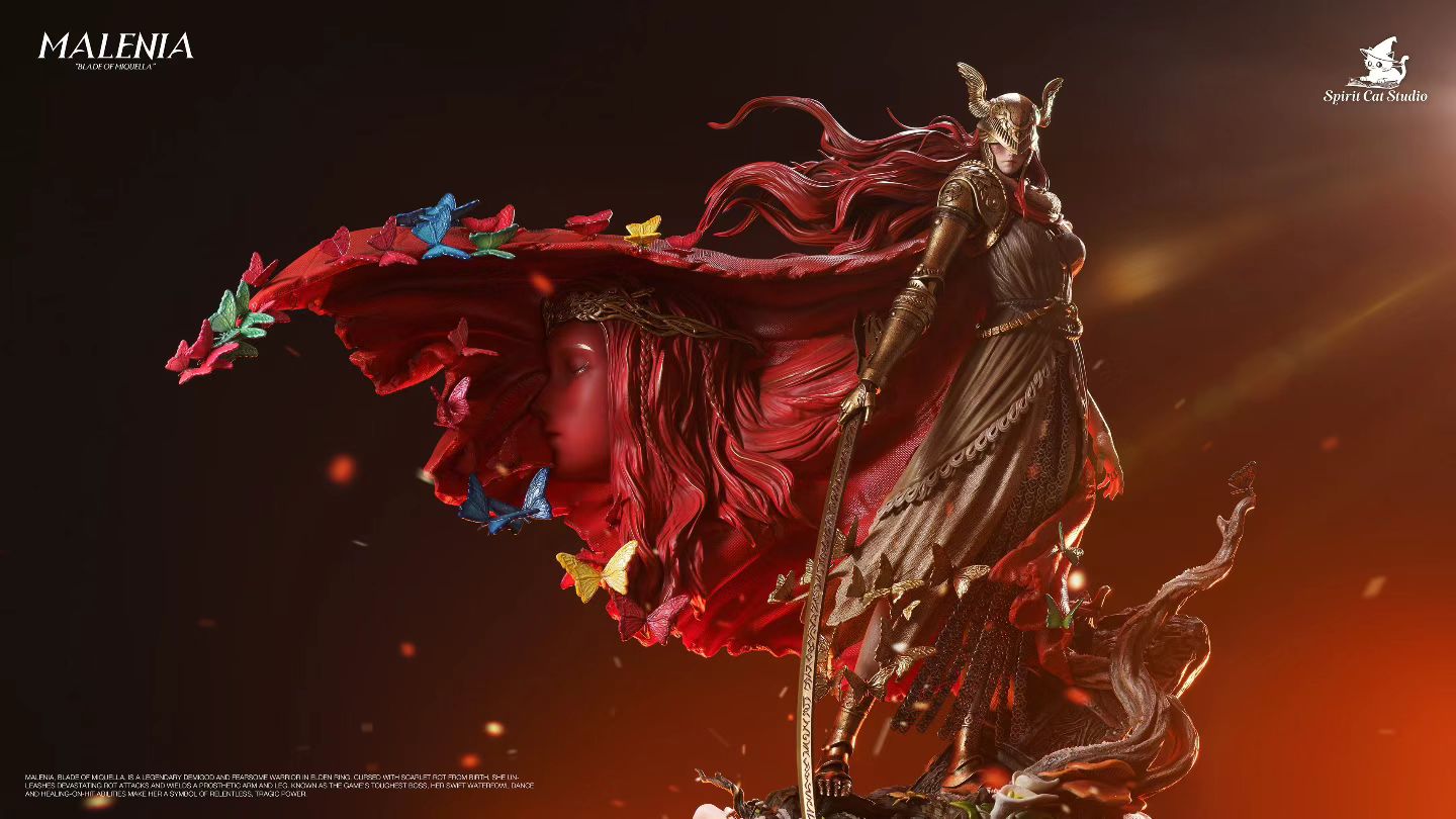Spirit Cat Studio - Elden Ring Malenia Blade of Miquella Statue | 艾尔登法环女武神玛莲妮亚雕像 - Image 4