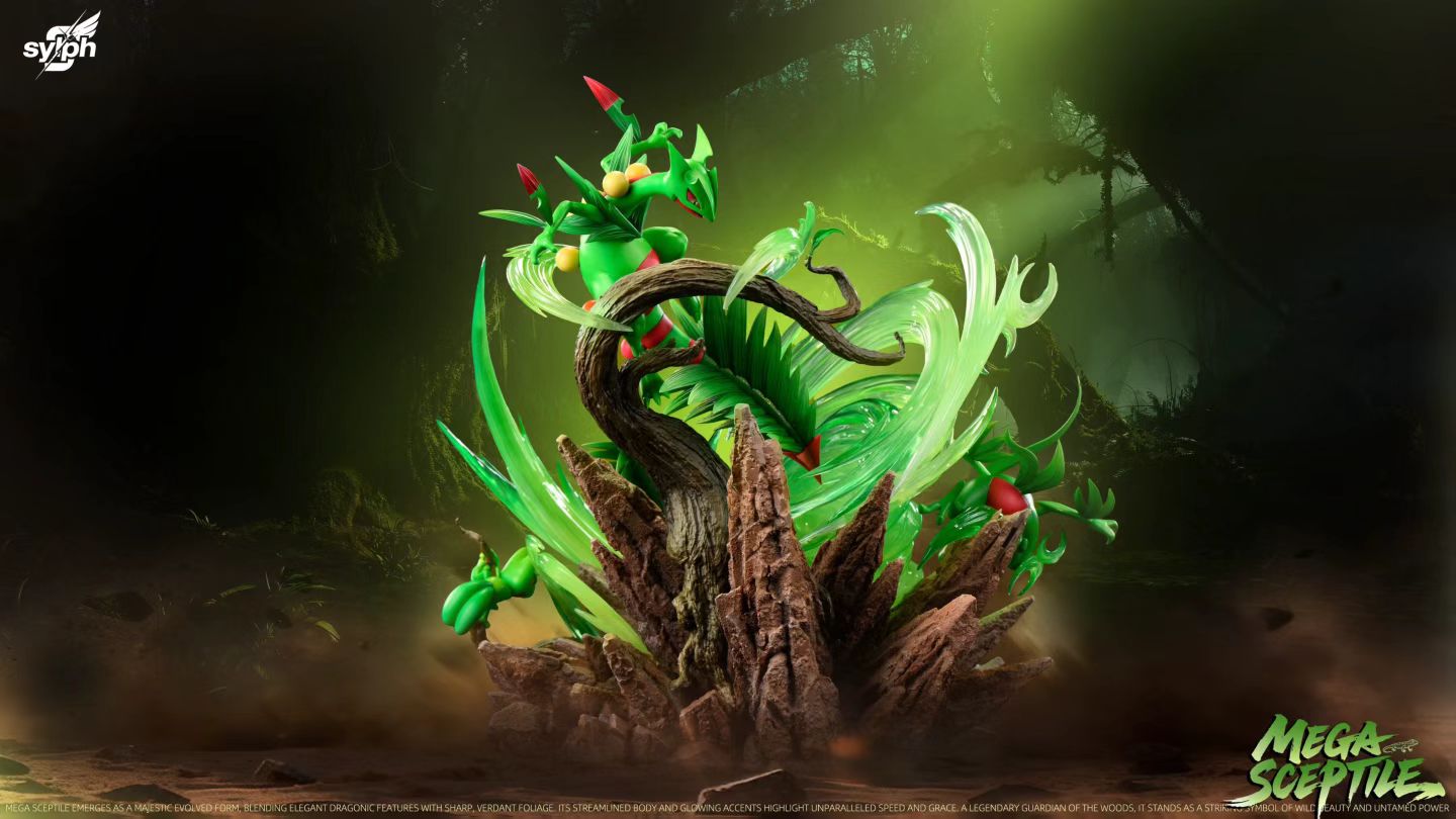Sylph Studio - Sylph Evolution Series First Release Mega Sceptile Sceptile | Sylph 进化组系列第一弹 Mega蜥蜴王 蜥蜴王 - Image 1