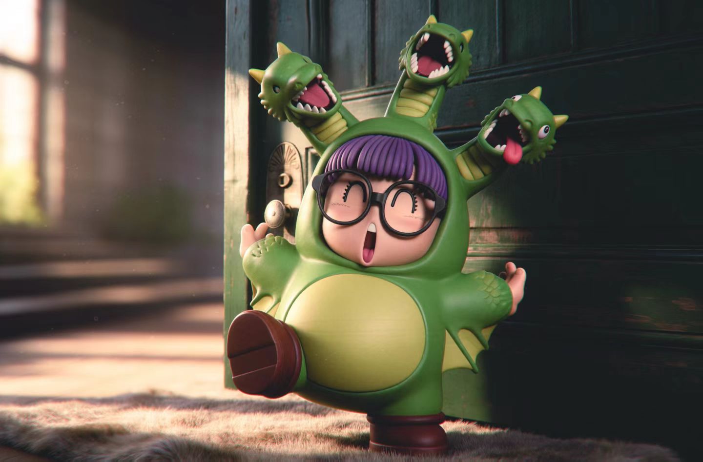 TOR Studios - WCF Arale Series 006 King Ghidorah Arale | WCF 阿拉蕾系列006 基多拉阿拉蕾 - Image 3