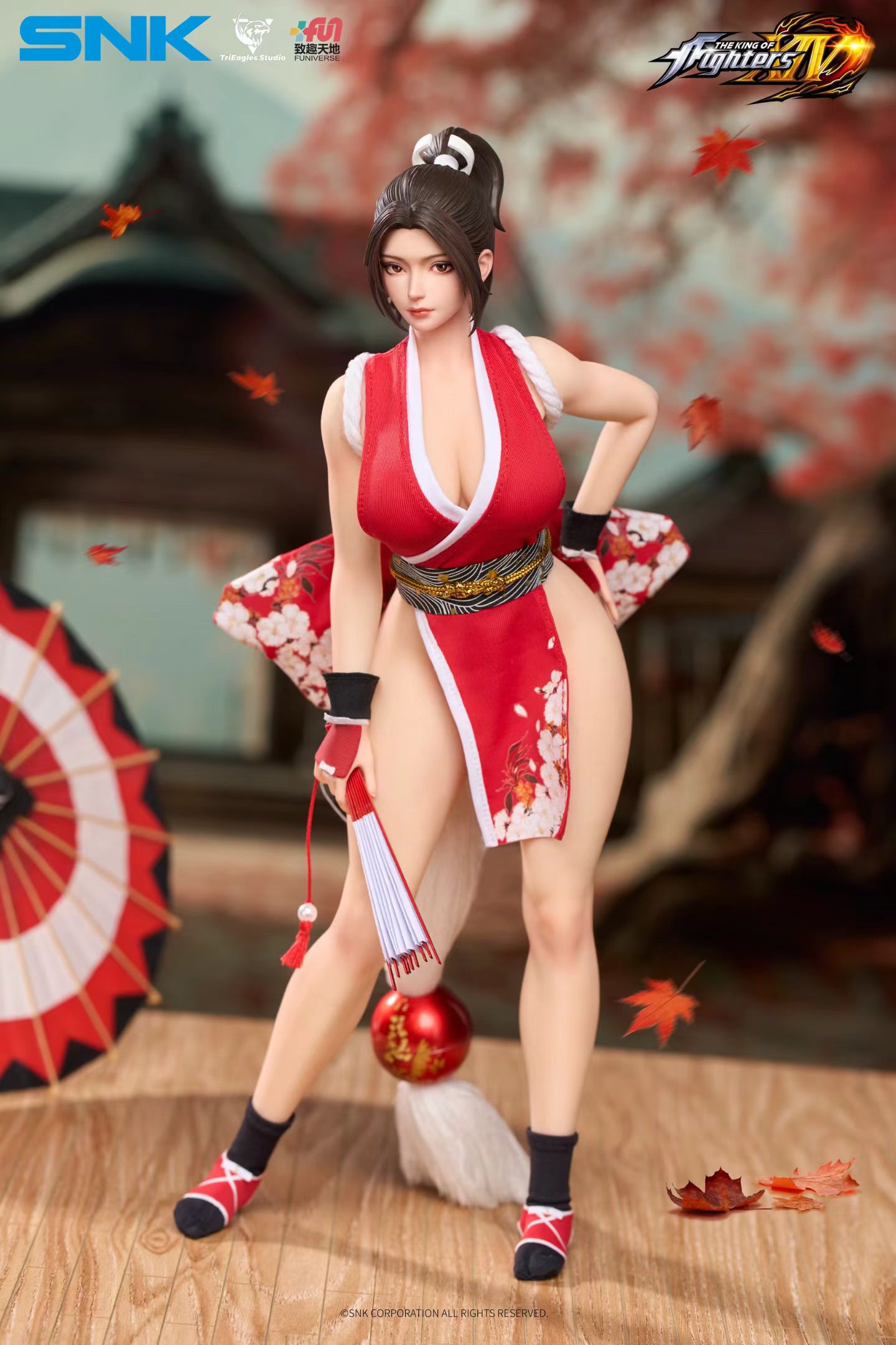 TRIEAGLES STUDIO 闪鹰 - Licensed The King of Fighters XIV Mai Shiranui Collectible Action Figure | 版权 拳皇14 不知火舞 收藏级可动人偶 - Image 6