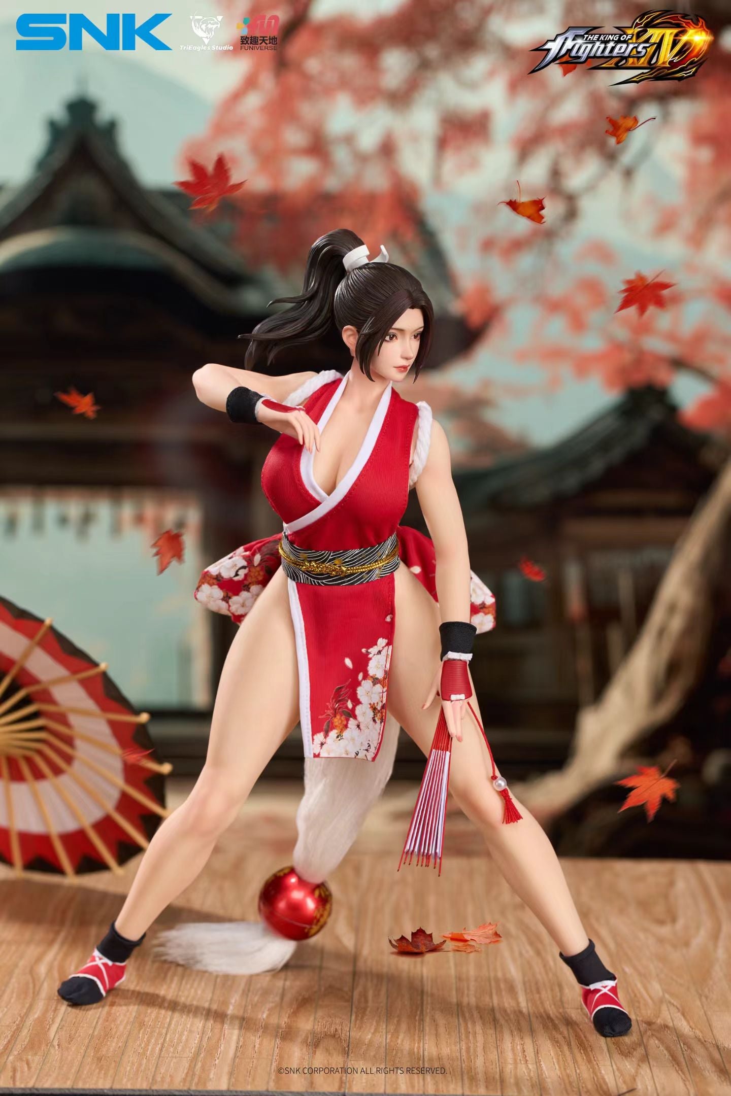 TRIEAGLES STUDIO 闪鹰 - Licensed The King of Fighters XIV Mai Shiranui Collectible Action Figure | 版权 拳皇14 不知火舞 收藏级可动人偶 - Image 4